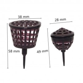 Fertilizer box Bonsai Tool Fertilizer Cover Basket Box Dome Case Plastic Plant Bug Portable Nursery Pots 10 Pcs