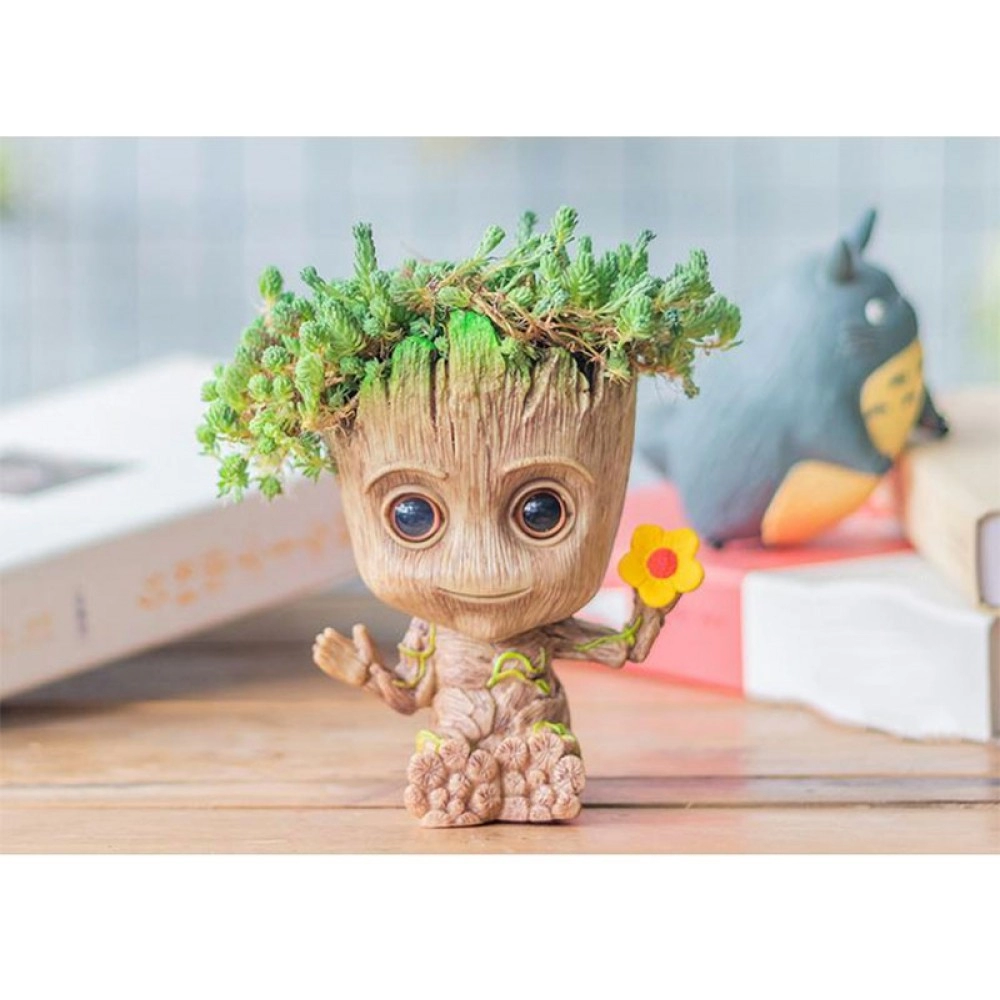 Strongwell Home Garden Succulent Flower Pot Planter Cartoon Figures Toy Tree Man Desktop Decorations Gift Crafts