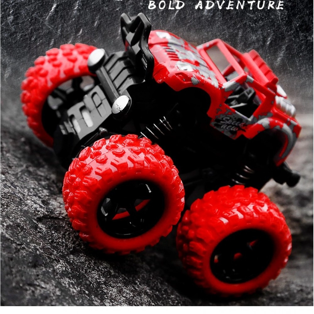 Inertia Stunt Car Toys For Kids Fun SUV Toys For Boys And Girls To Interact 4-Wheel Drive Off-Road Car Toys With Shock Absorbers