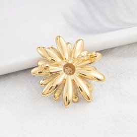 New Arrival Pink Daisy Flowers Women Brooches Fashion Costume Jewelry