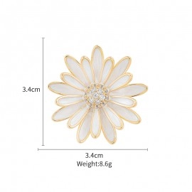 New Arrival Pink Daisy Flowers Women Brooches Fashion Costume Jewelry